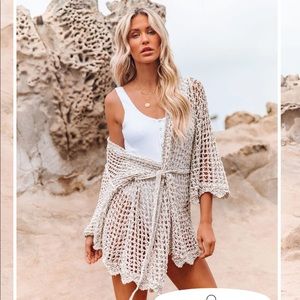 VICI BEYOND THE HORIZON OPEN KNIT CARDIGAN